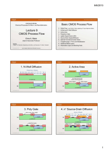 Lecture 9 CMOS Process Flow