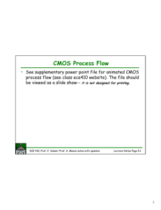 CMOS Process Flow