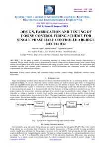 design, fabrication and testing of cosine control firing