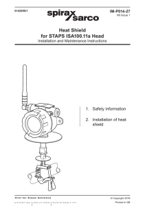 Heat Shield for STAPS ISA100.11a Head
