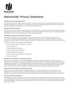 Nationwide® Privacy Statement - Nationwide Retirement Solutions