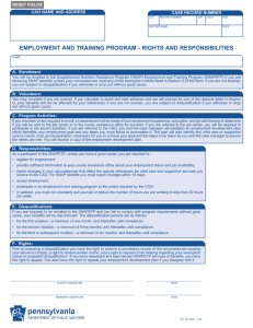 employment and training program