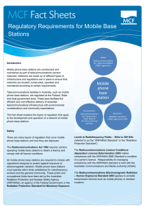 Regulatory Requirements for Mobile Base Stations - MCF