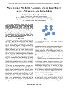 Maximizing Multicell Capacity Using Distributed Power Allocation
