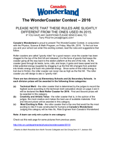 The WonderCoaster Contest