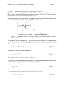 Reynolds average Navier