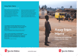 Away from Home: Protecting and supporting children on the move