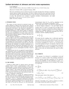 Unified derivation of Johnson and shot noise expressions