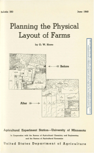 Planning the Physical Layout of Farms1