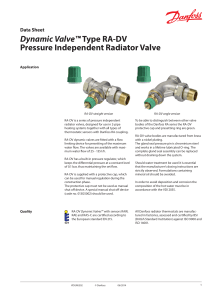 Dynamic Valve™Type RA-DV Pressure Independent