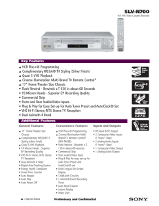 HiFi VHS Video Cassette Recorder