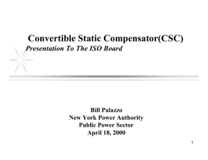 Convertible Static Compensator(CSC)