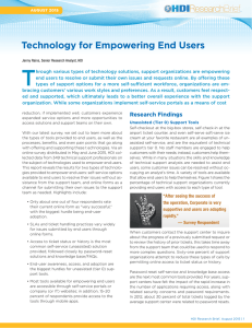 Technology for Empowering End Users