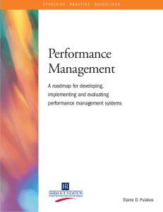 Performance Management. performance