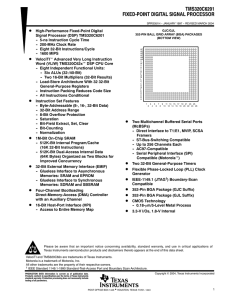 TMS320C6201 Digital Signal Processor (Rev. H)