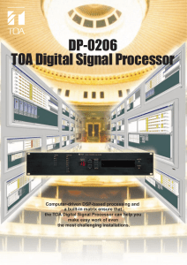 TOA Digital Signal Processor