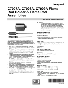 69-2024—04 - C7007A, C7008A, C7009A Flame Rod Holder