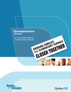 closer together - Ministère de l`Éducation et de l`Enseignement