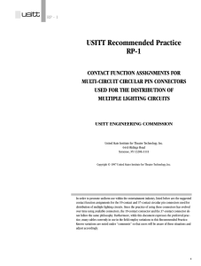 USITT Recommended Practice RP