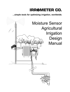 Moisture Sensor Agricultural Irrigation Design