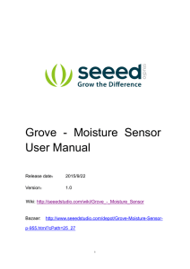 Grove - Moisture Sensor User Manual