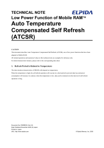 Auto Temperature Compensated Self Refresh (ATCSR) TN