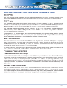 arlon 85nt process guidelines - Arlon