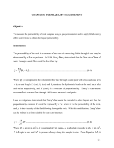CHAPTER 6: PERMEABILITY MEASUREMENT
