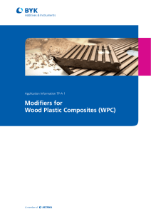 Modifiers for Wood Plastic Composites (WPC)