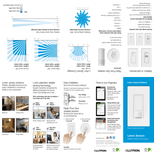 Lutron Sensor Solutions