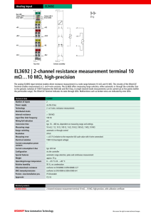 EL3692 | 2-channel resistance measurement terminal 10 mΩ…10