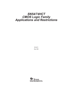 sn54/74hct cmos logic family applications and