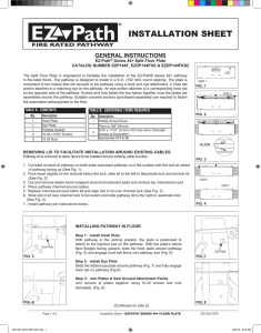 installation sheet