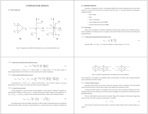 COMPARATOR DESIGN