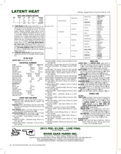 LaTEnT hEaT - River Oaks Farms, Inc.