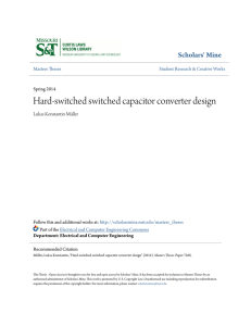 Hard-switched switched capacitor converter design