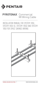 Pyrotenax Commercial MI Wiring Cable Installation Manual for