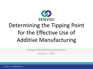 Determining Cost-Effectiveness of Additive Manufacturing