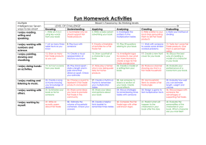 Fun Homework Activities - Cumbernauld Primary School