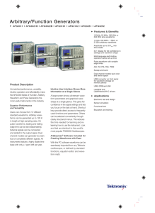 Arbitrary/Function Generators