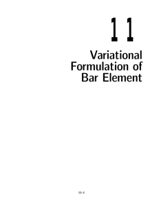 11 Variational Formulation of Bar Element