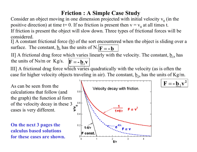 case study question on friction