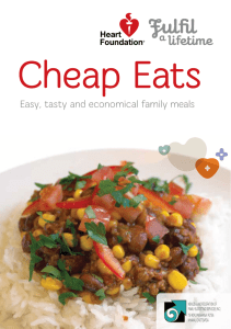 Easy, tasty and economical family meals