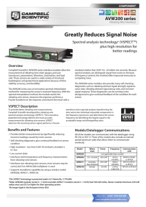 Greatly Reduces Signal Noise