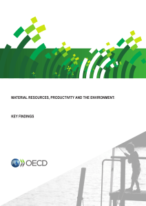 material resources, productivity and the environment: key