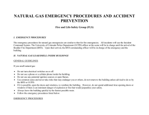 natural gas emergency procedures and accident prevention