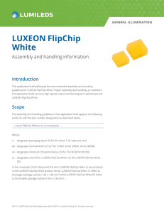 LUXEON FlipChip White Application Brief