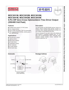 MOC3031M, MOC3032M, MOC3033M, MOC3041M, MOC3042M