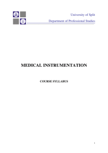 SEL039 - Medical instrumentation