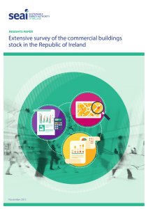 Extensive survey of the commercial buildings